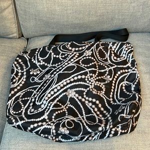 LeSportsac Pearl and Black Tote